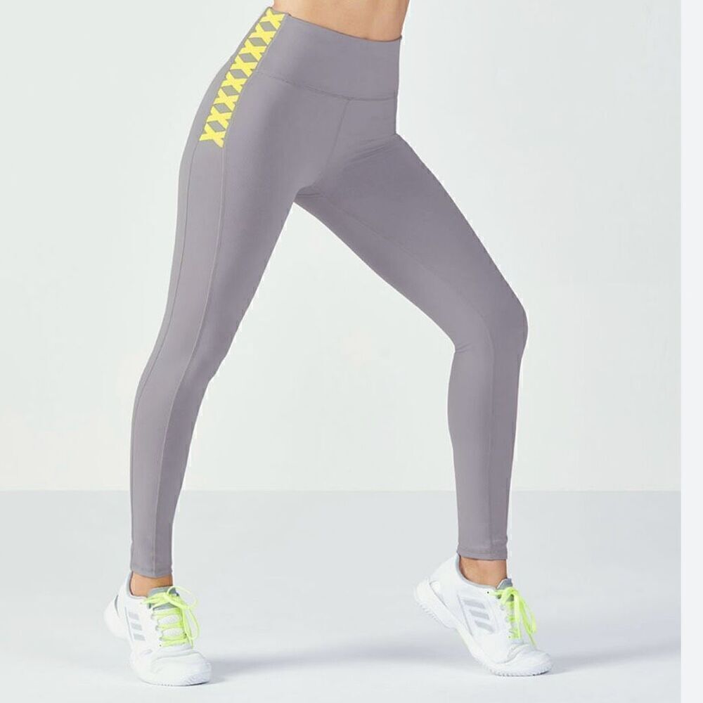 Fabletics Define PowerHold High-Waisted Legging leggings grey Pebble leaf size X